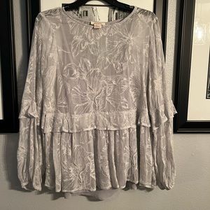 Sundance sheer blouse with tank underneath